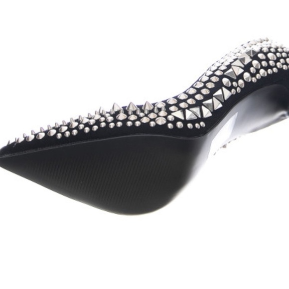 Steve Madden Black Verve Studded Pumps - Picture 8 of 9